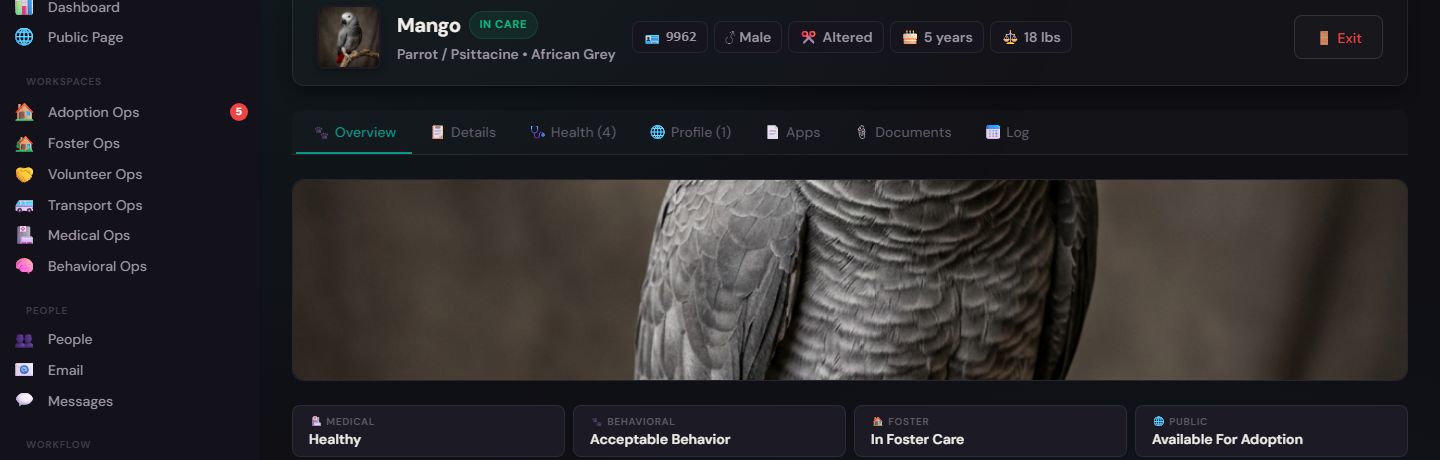 Animal Intake & Tracking
